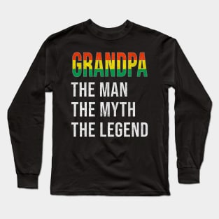 Grand Father Bolivian Grandpa The Man The Myth The Legend - Gift for Bolivian Dad With Roots From  Bolivia Long Sleeve T-Shirt